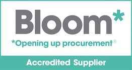 Bloom. Opening up procurement. Accredited Supplier.
